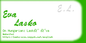 eva lasko business card